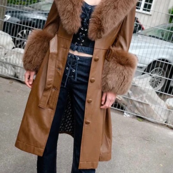 BRAND NEW IN BOX Saks Potts Foxy Coat size 3 - Picture 3 of 8